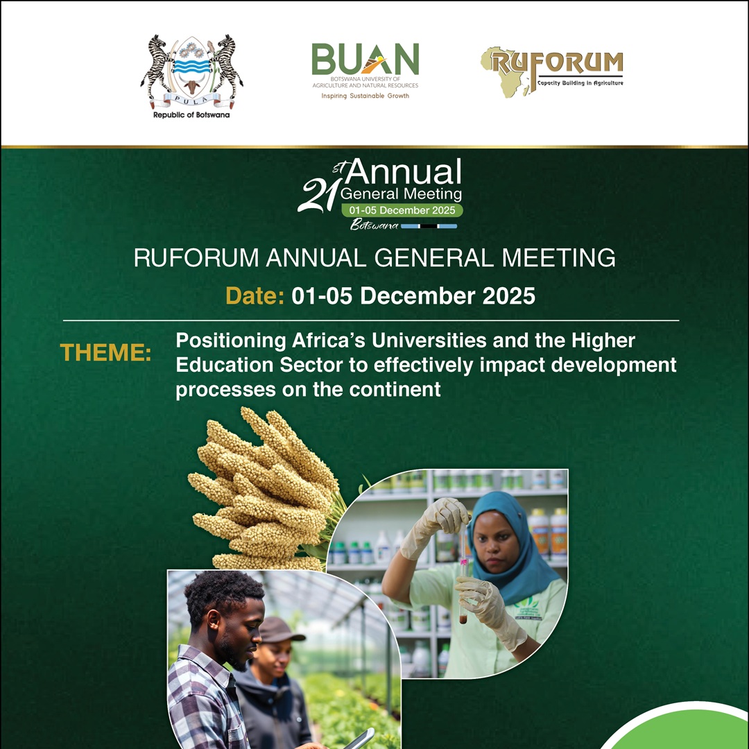 Egerton University to Participate in the 21st RUFORUM Annual General Meeting in Gaborone, Botswana