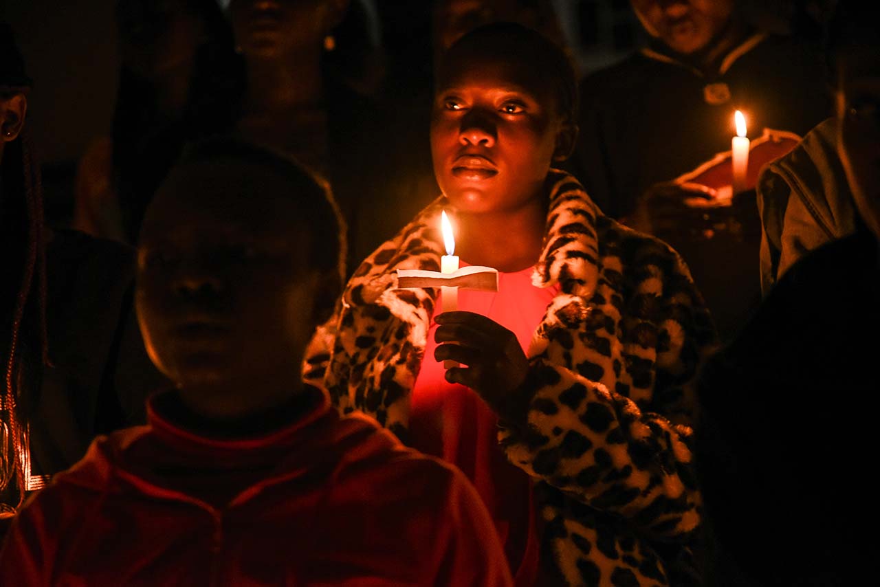 Candle lighting session in honor of Otunga