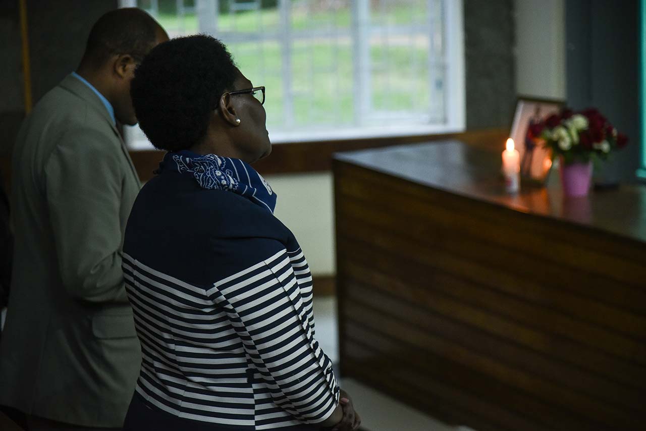 Candle lighting session in honor of Otunga